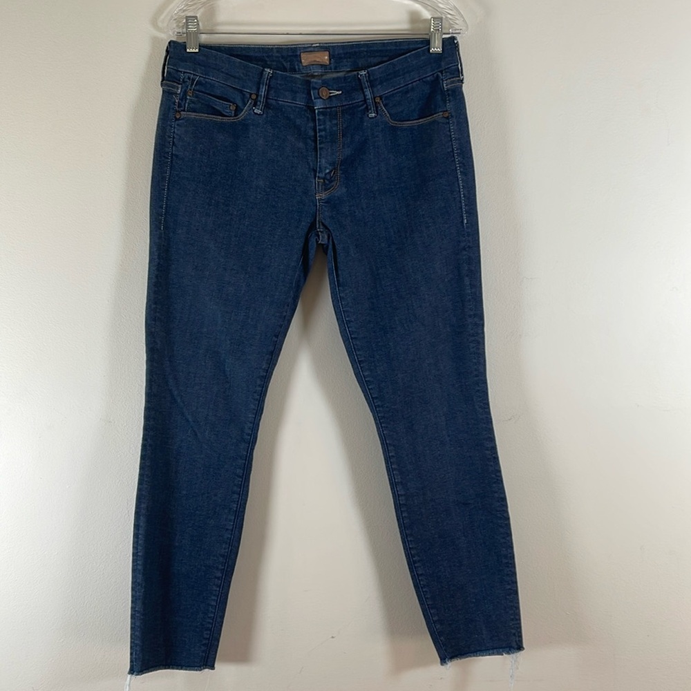 MOTHER LOOKER ANKLE FRAY JEANS 30 too tough to tame